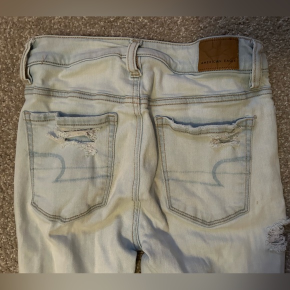 Light Blue Distressed Women's Jeans - Picture 5 of 5
